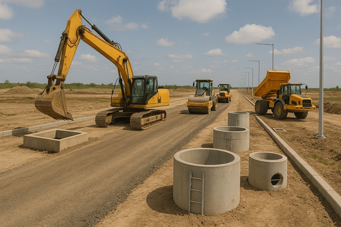 Thi công hạ tầng kỹ thuật